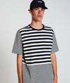 Pop striped pocket t-shirt Navy/Off White