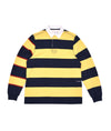 Pop Striped Logo rugby Polo Sweat Snapdragon/Navy