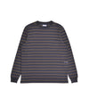 Pop Striped Longsleeve Pocket T-Shirt Charcoal