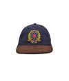 Pop Crest Sixpanel Hat Navy/Brown