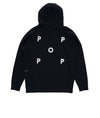 Pop Logo Hooded Sweat Black/White