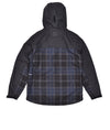 Pop Big Pocket Hooded Jacket Black/Navy Check