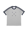 Pop & Adidas Classic T-Shirt Grey/Navy
