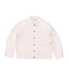 Pop Full Button Linen Jacket Off White
