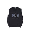 Pop Knitted Arch Vest Anthracite