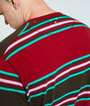 Pop Striped Longsleeve T-Shirt Rio Red
