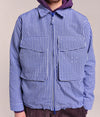 Pop Checked Boxer Shirt Twilight Blue/White