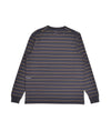 Pop Striped Longsleeve Pocket T-Shirt Charcoal