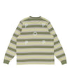 Pop Striped Logo Longsleeve T-Shirt Four Leaf Clover