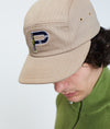 Pop Nautical Herringbone Fivepanel Hat Khaki