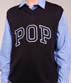 Pop Knitted Arch Vest Anthracite