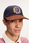 Pop Crest Sixpanel Hat Navy/Brown