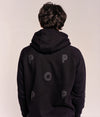 Pop Puffed Logo Hooded Sweat Black