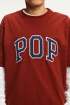 Pop Arch T-Shirt Fired Brick/Navy