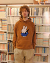 Pop & Miffy Calling Applique Hooded Sweat Brown