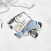 Pop & Gleneagles Golfcart Hooded Sweat White