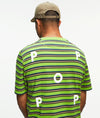 Pop Striped Logo T-Shirt Foliage
