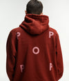 Pop Logo Hooded Sweat Fired Brick/Mesa Rose