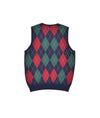 Pop & Gleneagles Knitted Vest Argyle