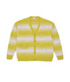 Pop Knitted Cardigan Offwhite/Lime