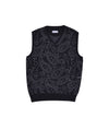 Pop Paisley Knitted Spencer Anthracite