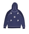 Pop Logo Hooded Sweat Navy/White