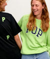 Pop Arch Knitted Crewneck Jade Lime